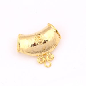 1 PCs 24k glanzend goud vergulde hanger, vergulde Charms, goud vergulde ketting hanger, (29x30mm) GLD-45
