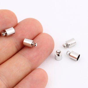 İnner 5mm Silver Plated End Cap ,Hole Inner 5mm, Huge end caps,Solid Brass End Cap , Bead caps, Cones, Huge End Caps,Silver Plated SLVR-471