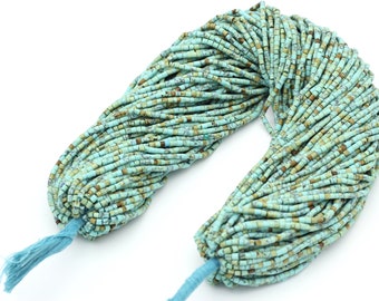 2.3mm Afghan Beads, Ethnic Bead, Tube Beads, Gemstone Beads, Tribal Beads, Semiprecious Bead, Heishi Hand Cut Beads, Afghan Seed Beads/TBT-4