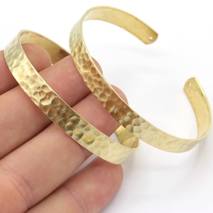 8x155mm Raw Brass Hammered Bangle, Cuff Bracelet, Hand Made Bracelet , Raw Brass hammered Bracelet, Adjustable Raw Brass Bracelet / AS-23