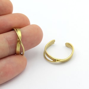 Raw Brass adjustable ring , wholesale rings , Name Ring, Rings For Womens, Ring Settings, Raw Brass Findings( 17-18mm ) DSR-59