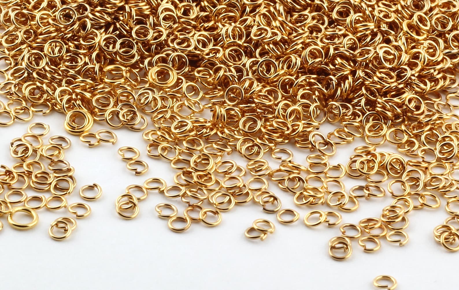 100 Pcs 3mm Jump Rings Tiny Jump Ring Connectors Gold Etsy