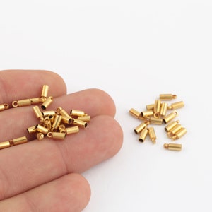 İnner 2mm Gold Plated End Cap ,Hole Inner 2mm, Huge end caps,Solid Brass End Cap , Bead caps, Cones, Huge End Caps, GLD-1226