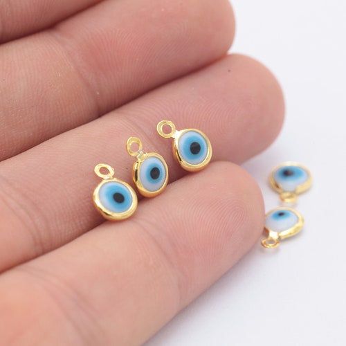 The Eye 24 Lucky Charm in Sterling Silver plated in Gold