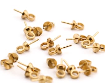 3x7 mm Raw Brass Eye Pin , Eye Pins , Raw Brass Findings , Raw Brass Eye Jewelry,DS-RW-166
