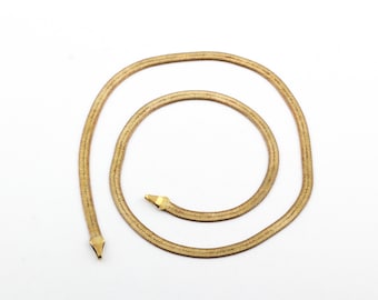 1 Pcs Raw Brass Necklace Chain , Necklace Chain , Brass ,Raw Brass Pendant , Chain 40 cm