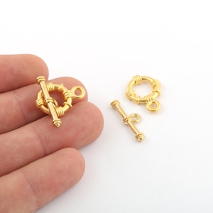 21x24mm Matt Gold Plated Toggle Clasp, T Bar Lock , Bracelet Closures, Matt Gold Plated Toggle, Matt Gold Plated Toggle Clasp , MTGLD-131