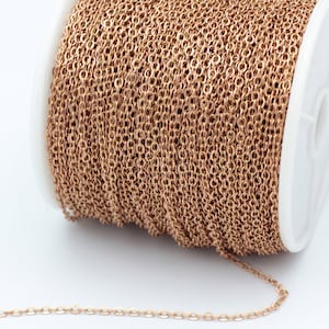 3.3 feet  Raw Brass Chains, Brass Rolo Chains, Soldered Chains , Cable Chain , Box Chain( 1.60x2mm ) RWZ-4