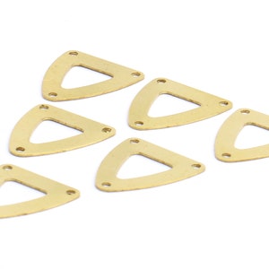 25 Pcs Raw Brass Triangle Charms,Raw Brass Triangle Charms wit,DS-RW-252
