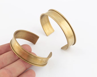 15x155mm Raw Brass Bangle, Raw Brass Cuff Bracelet, Hand Made Bracelet, Polished Bracelet, Raw Brass Bracelet, Adjustable Bracelet / AS-30