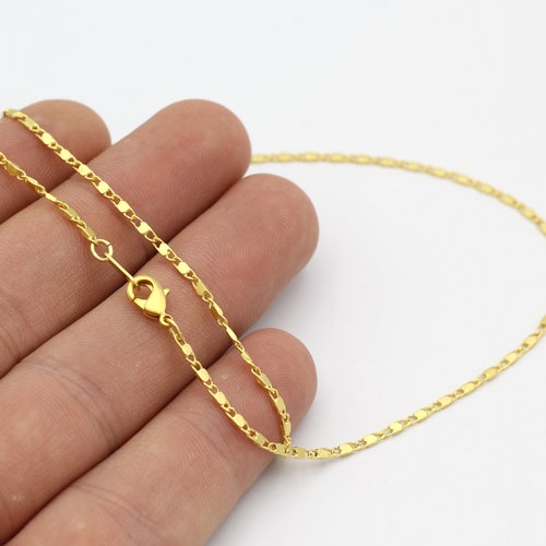 Craftdady 5M 14K Gold Filled Curb Chain - 4x3mm Brass Soldered Necklace Chain For DIY Jewelry Making (Unisex) - View #7