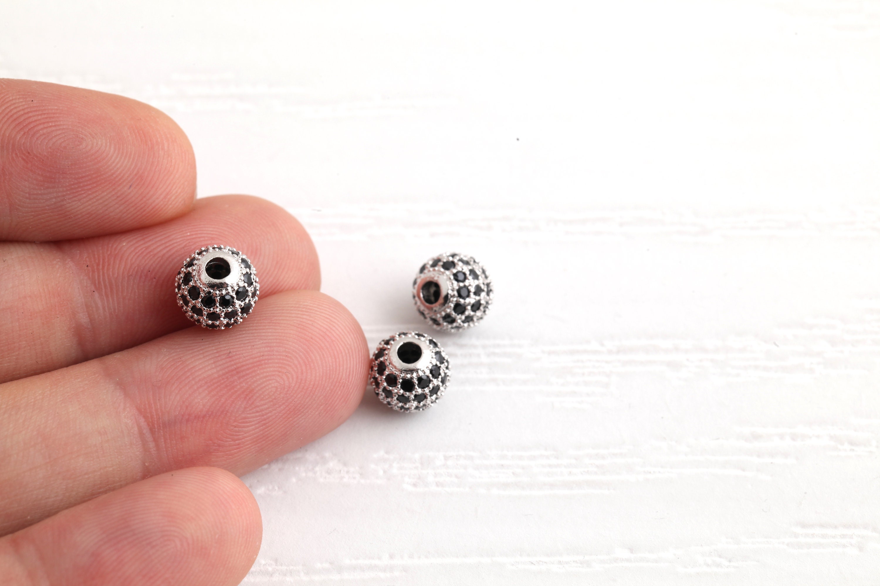 Bracciale Uomo Lusso 24kt Pave Zirconi Corona Cubo - Foto 11