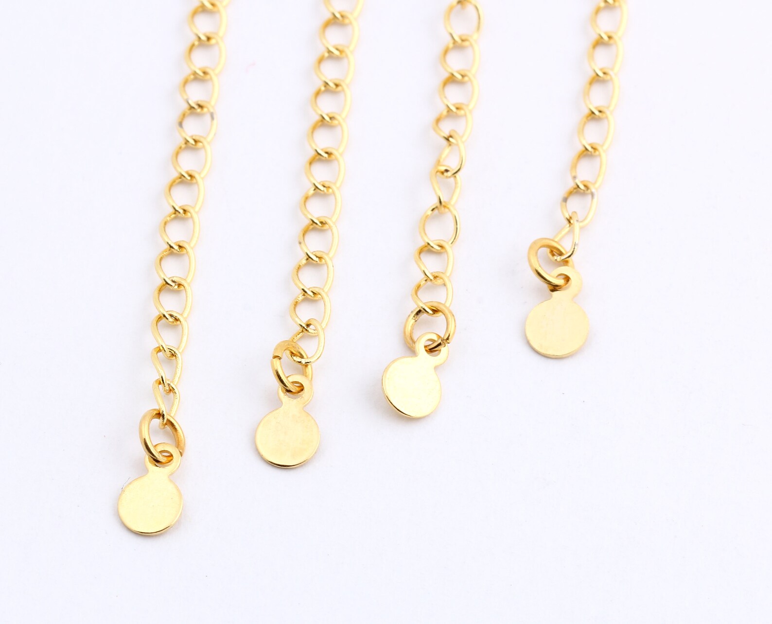 3 Pcs 24k Gold Plated Extender Chain Jewelry Supply Gold Etsy Canada