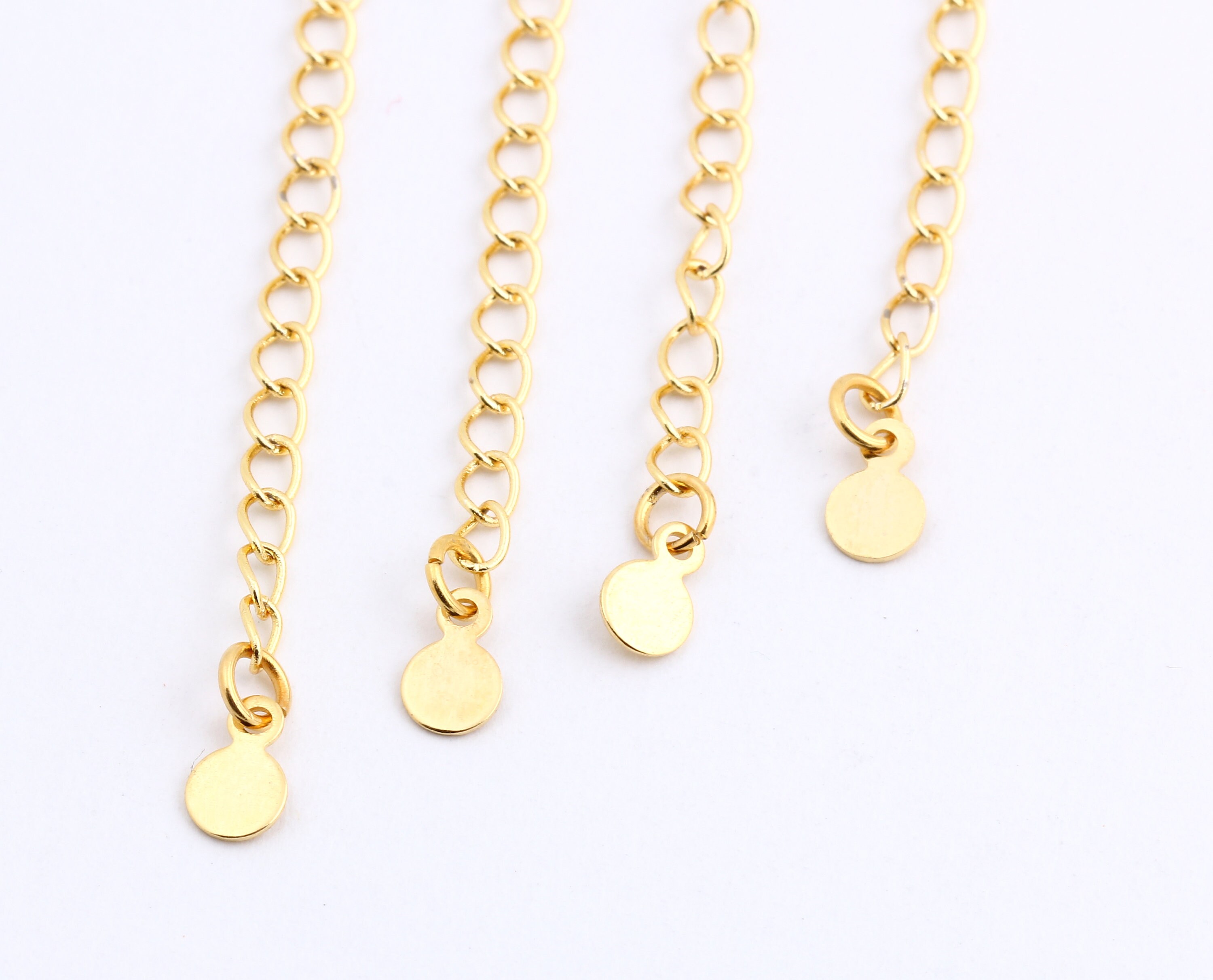 Jewelry & Beauty Jewelry Making & Beading 5 Cm Gold Plated Chain 3 Pcs