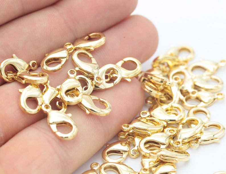 24k gold lobster clasp