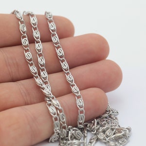 3,5mm Silver Plated Curb Chains , Choker Chains , Bar Chains, Silver Rolo Chains, Soldered Chains RZ-10
