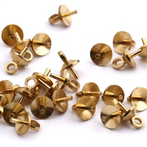 25Pcs 5x7 mm Raw Brass Eye Pin , Eye Pins , Raw Brass Findings , Raw Brass Eye Jewelry,DS-RW-172