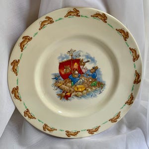 Vintage  Bunnykins Royal Doulton Bone China Plate, made in England