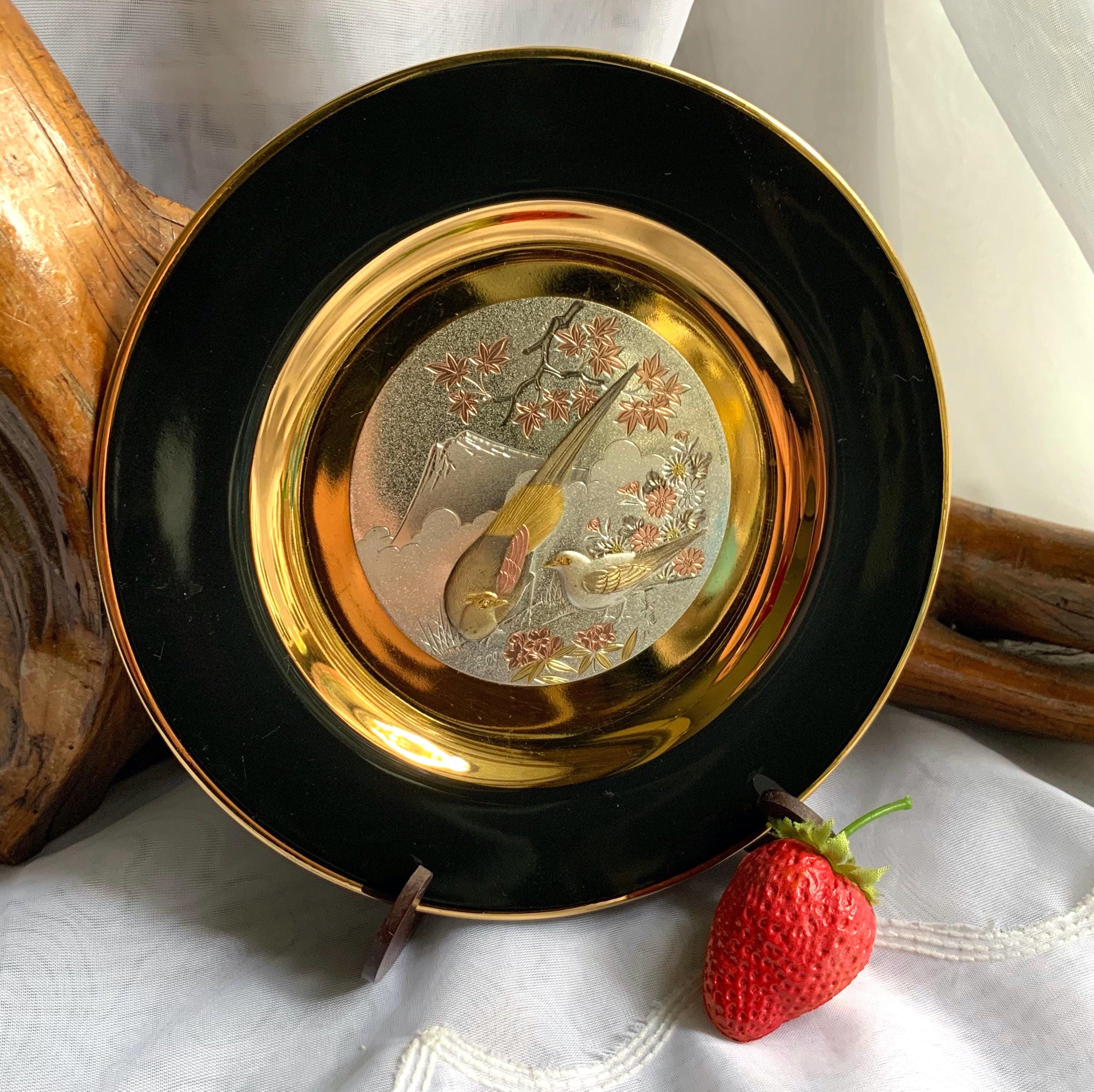 Vintage Japanese Imperial Chokin Yoshinobu Hara Plate 1983