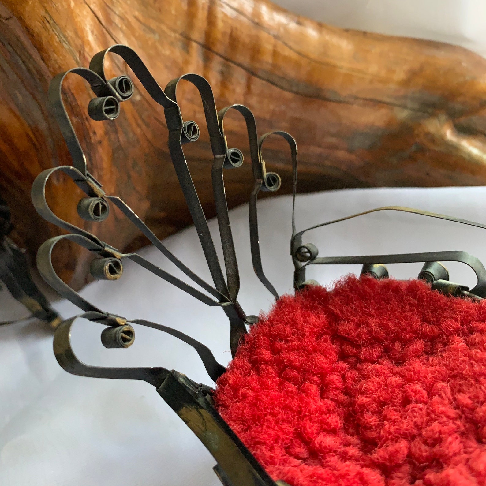 Vintage Folk Art/tramp Art Tin Can Miniature Doll House Arm Etsy Canada