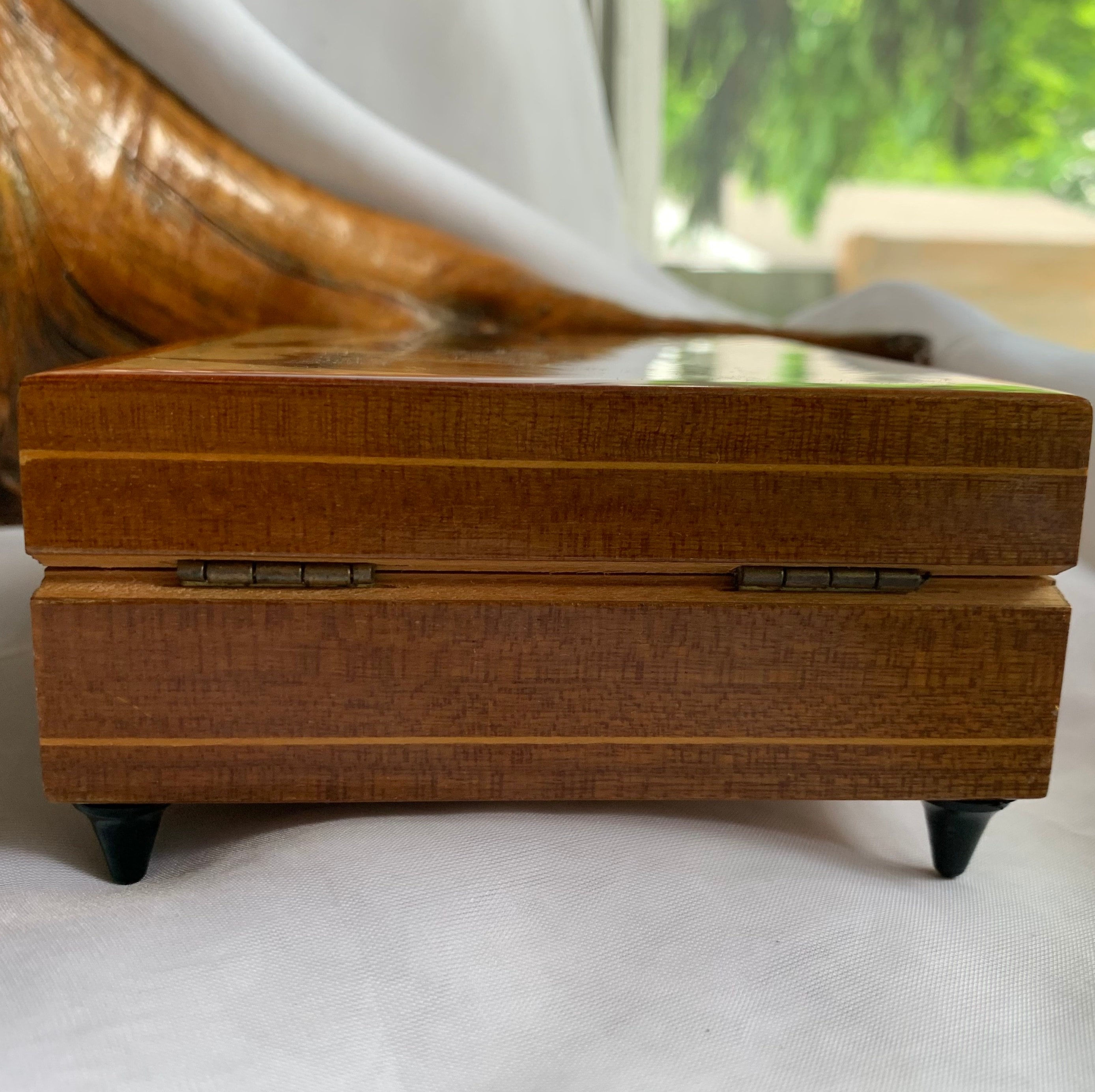Vintage Hummel Children Wooden/footed Schmid Musical Jewelry Vintage Hummel Children Wooden/footed Schmid Musical Jewelry