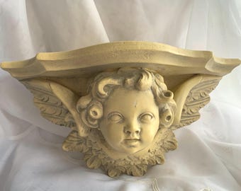 Vintage Cherub/Eros Sconce/Corbel Wall Shelf by Abbott Collection