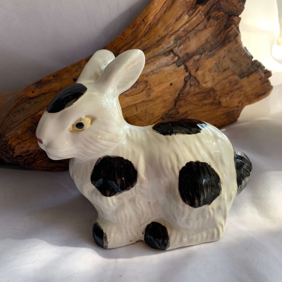 Vintage Ceramic Pottery Bunny Rabbit Figurine Abbott Etsy