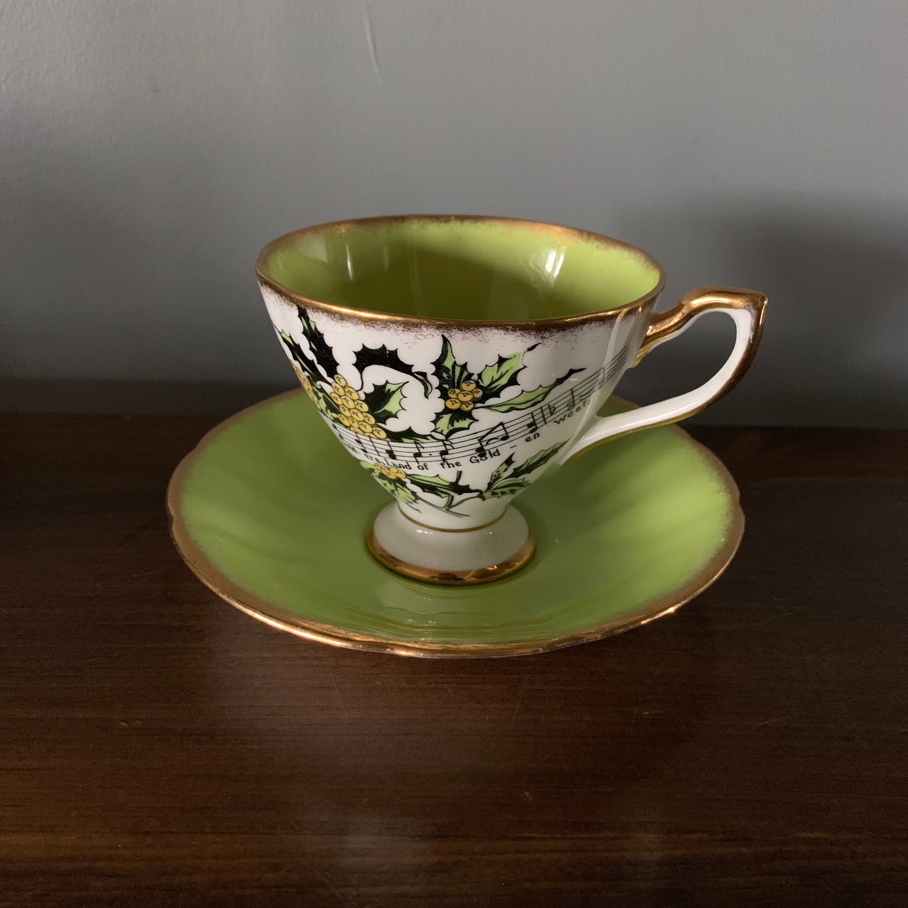Vintage American State Flower Series Fine Bone China Teacup