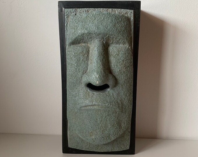 Vintage Easter Island Moai Head Tissue/kleenex Box Cover/dispenser by