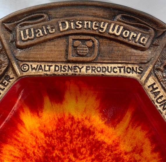 Vintage Faux Wood lava Glaze Walt Disney World Decorative Dish Treasure Craft los Angeles Etsy Ireland