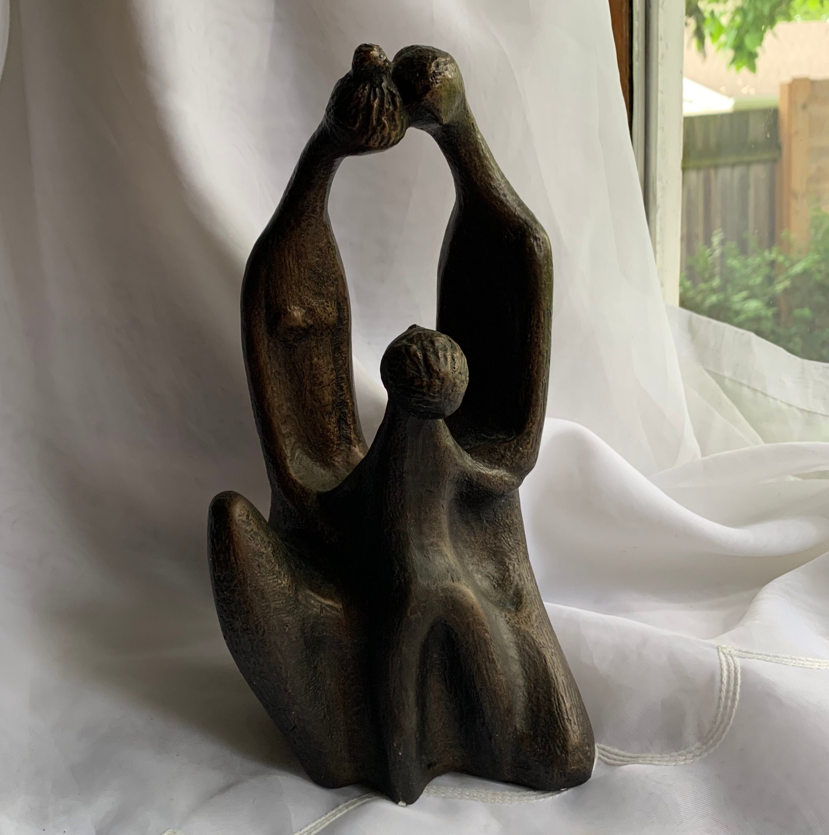 Vintage Austin Productions 1972 Abstract Family Sculpture by Klara