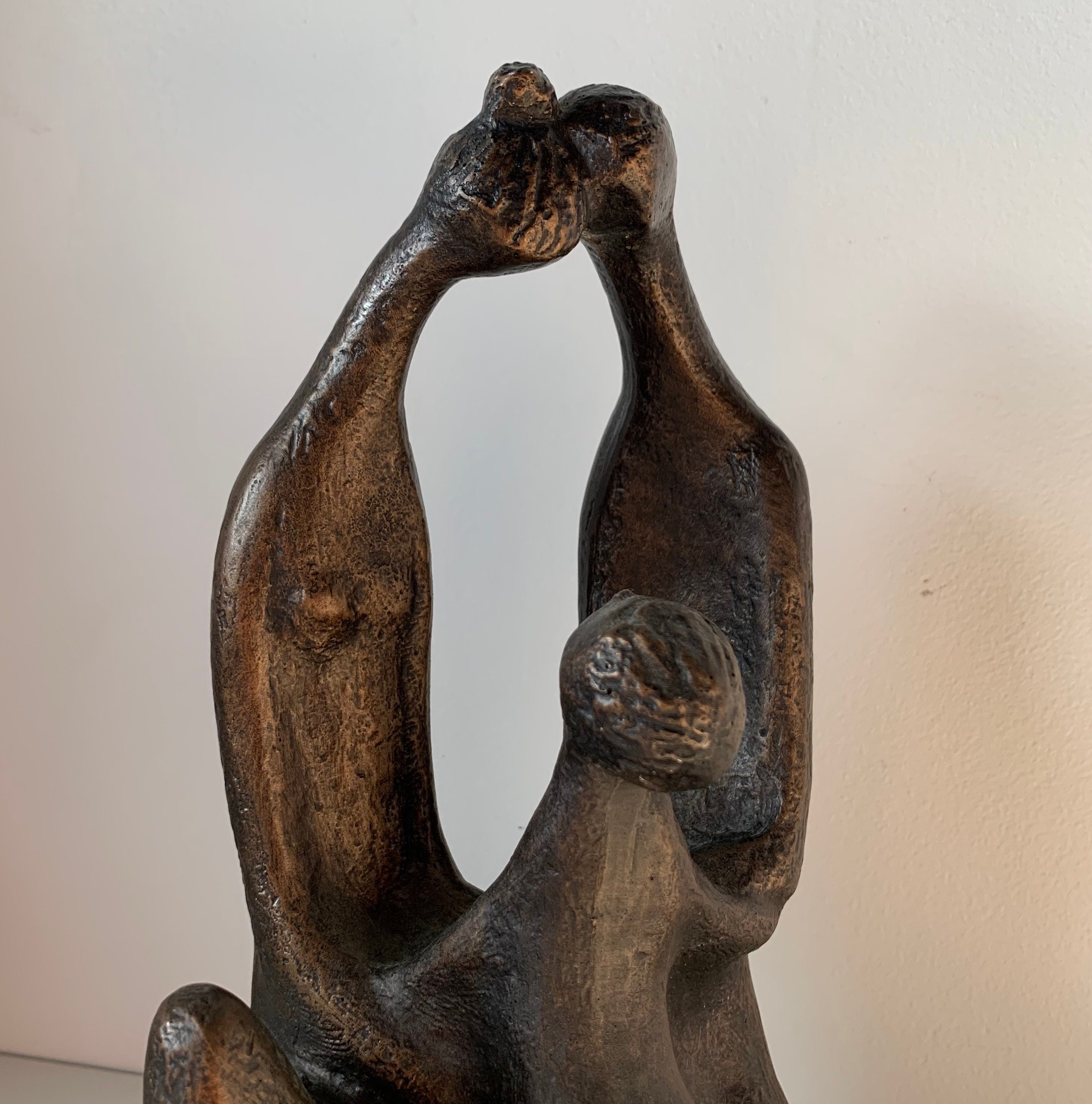 Vintage Austin Productions 1972 Abstract Family Sculpture by Klara