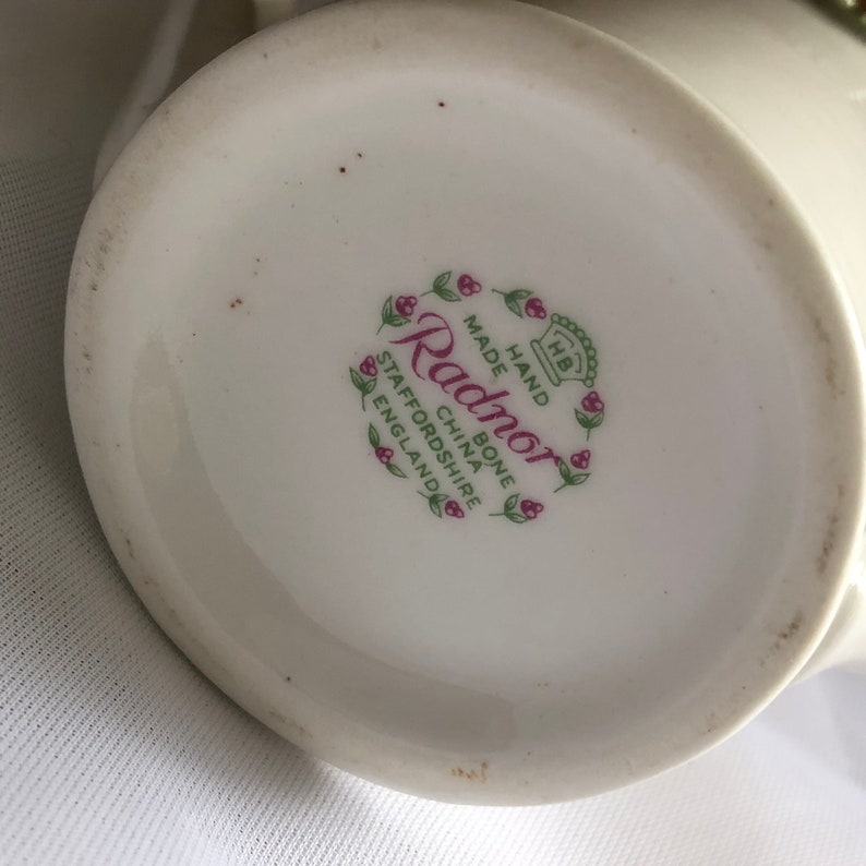 Vintage Radnor Bone China Staffordshire England Watering Can Etsy