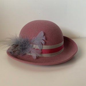 Doeskin Vintage Riding hat. 100 % Wool!! A true beauty. Doeskin Felt Hat - Etsy main image 3