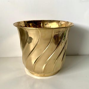Cache-pot vintage en laiton - Fabriqué en Inde
