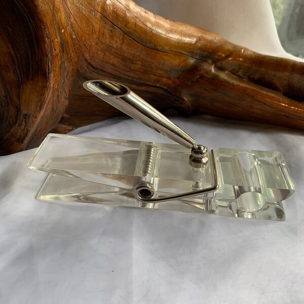 Vintage Lucite Pen Holder Etsy