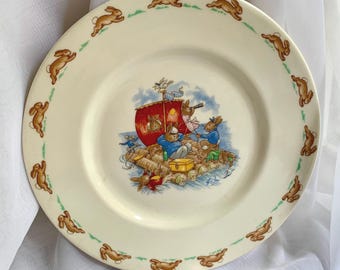 Vintage  Bunnykins Royal Doulton Bone China Plate, made in England