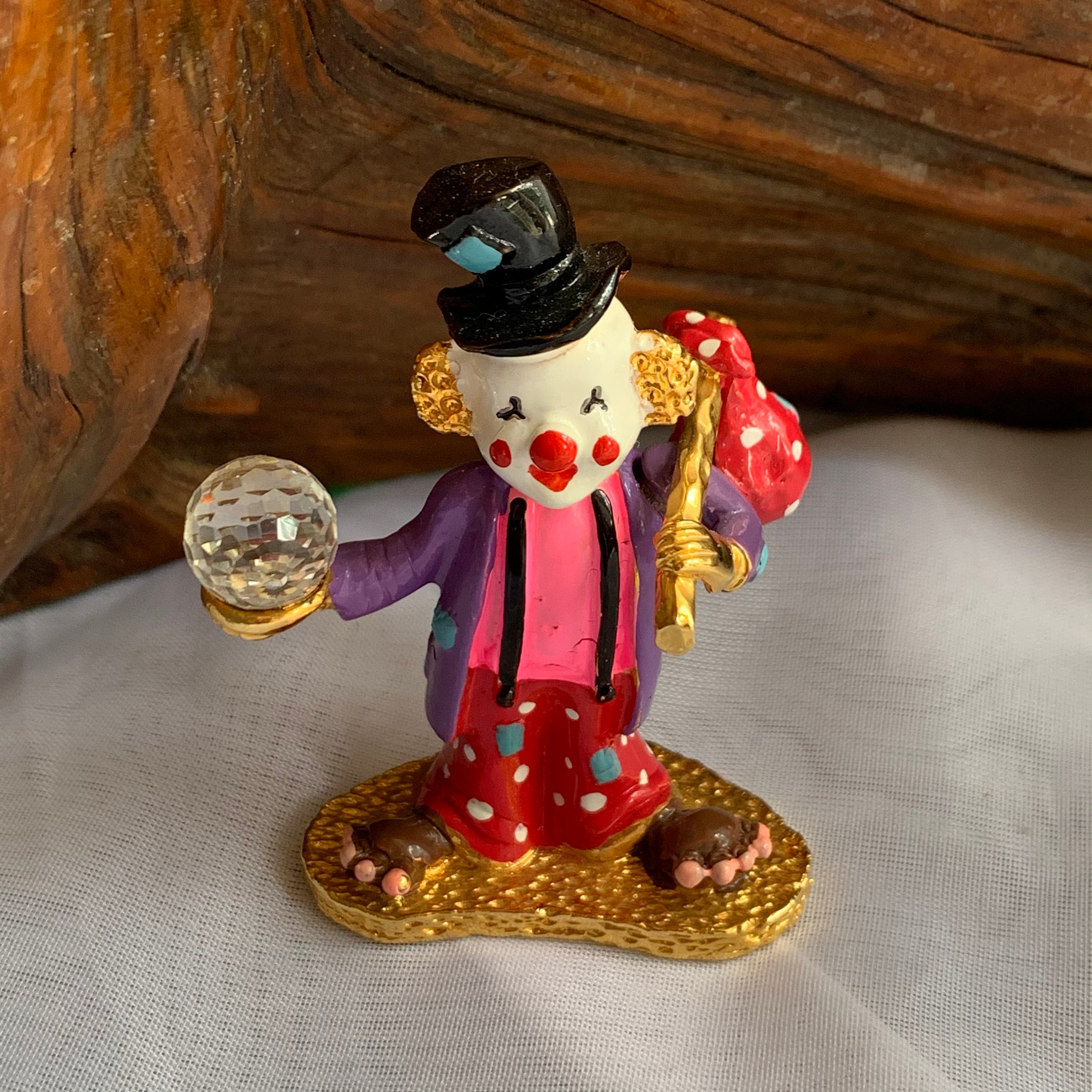 Details about   Antique Pewter Collection Clown 