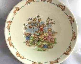 Vintage Bunnykins English Fine Bone China Bowl - Royal Doulton