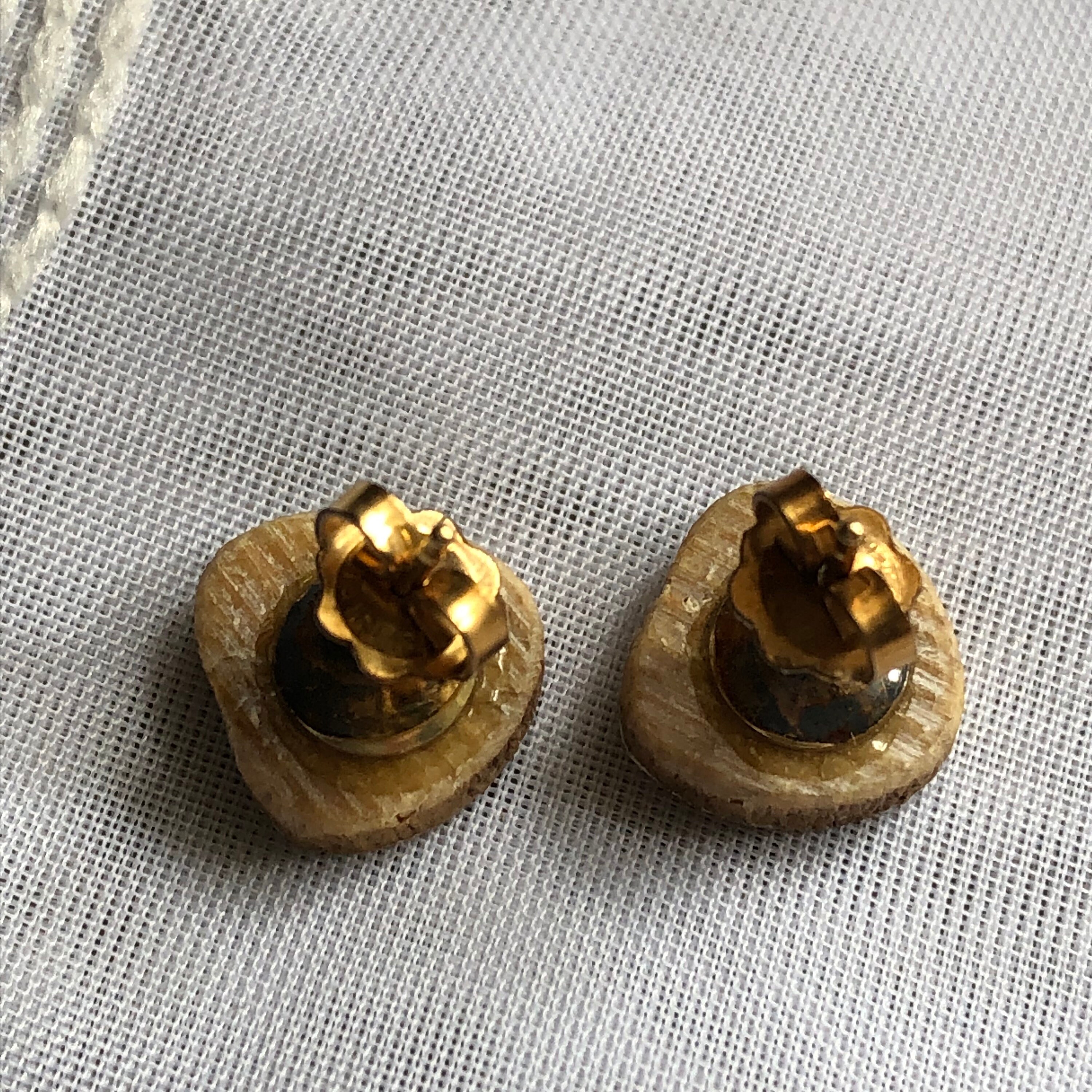 Vintage Oosik Walrus Penile Bone Fossil Earrings with 14Kt | Etsy