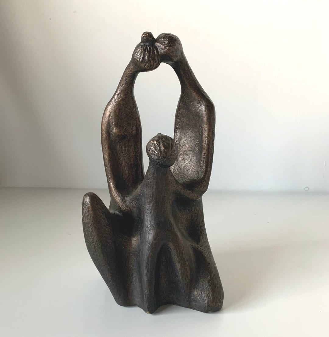 Vintage Austin Productions 1972 Abstract Family Sculpture by Klara