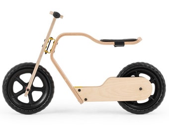 Wooden balance bike, Wood bicycle, Kids bicycle, Montessori materials, Toddler bike, Balance bike,