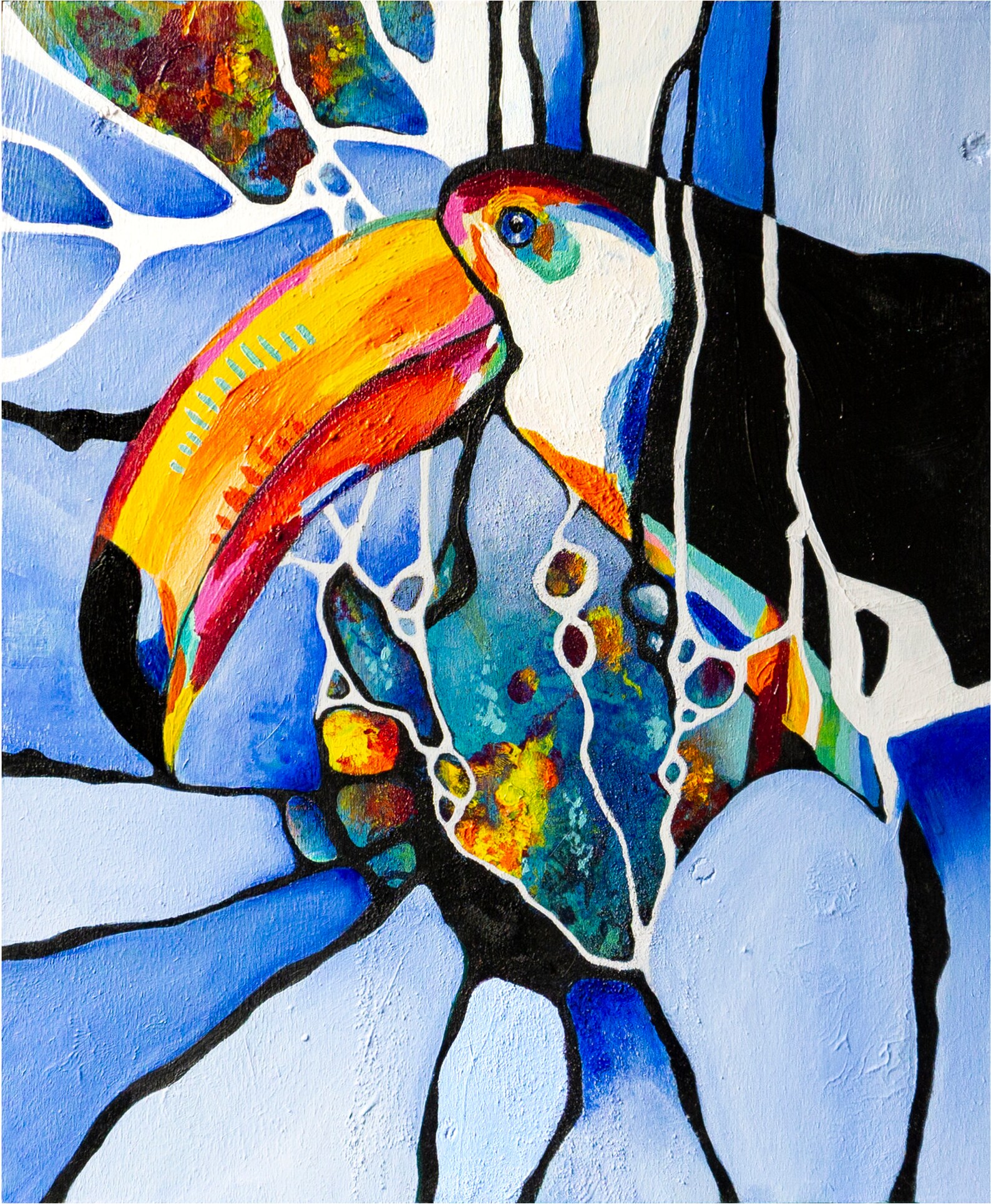Art Print toucan Abstract Print Bird Art - Etsy