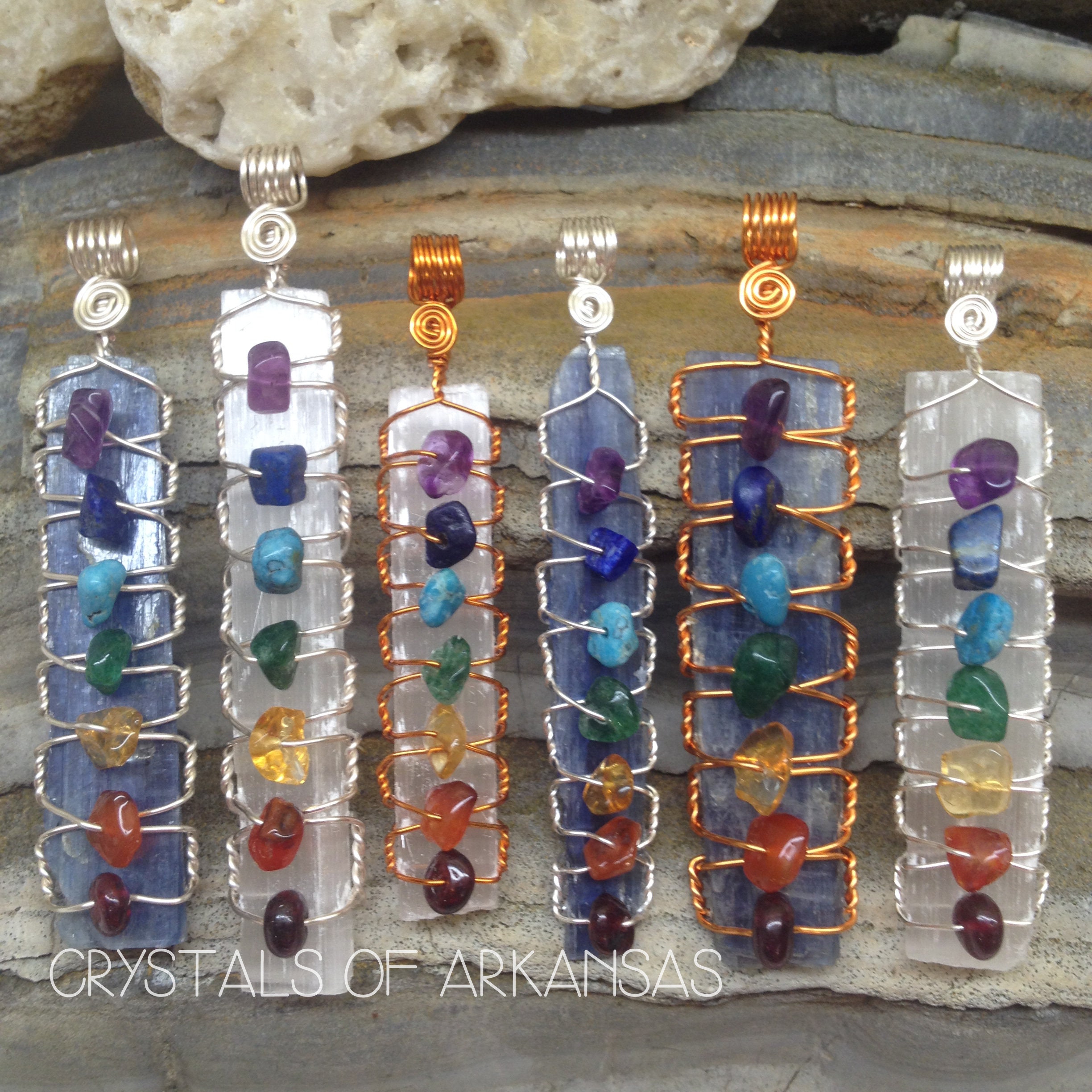 Collana In Metallo Con Pietra Preziosa Del Chakra Della Selenite - Foto 7