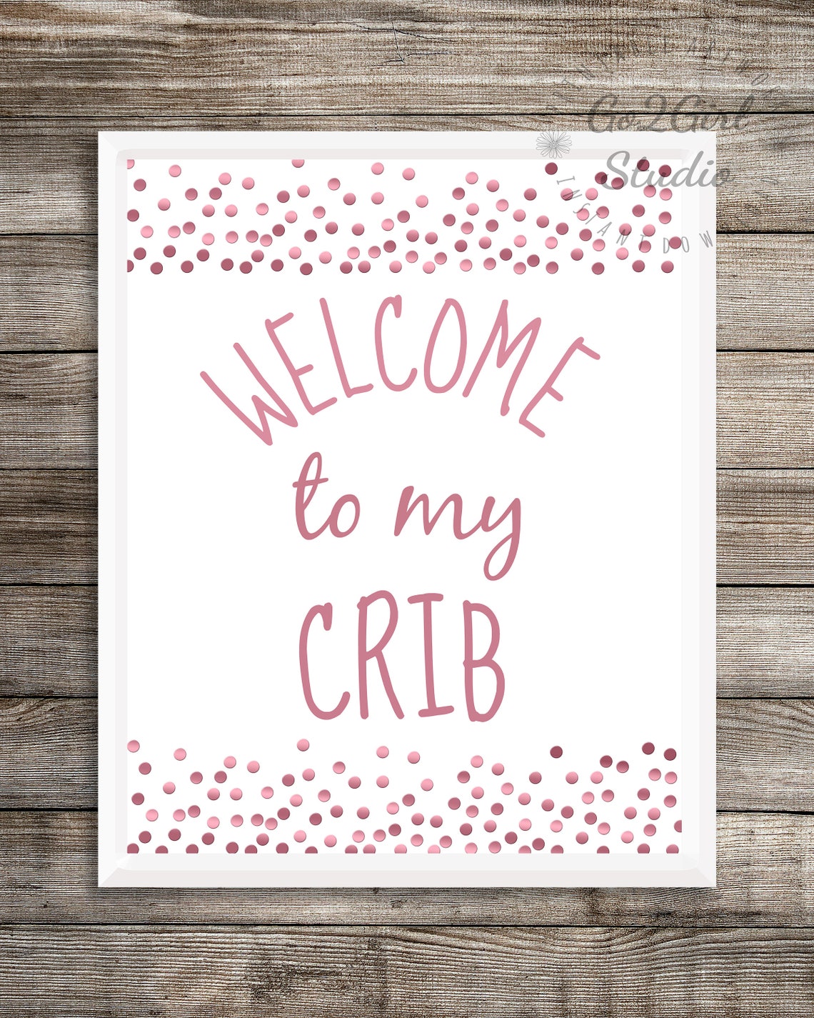 Welkom bij mijn wieg teken kinderen kamer afdrukbaar