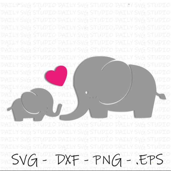 Download Mom Baby Elephant SVG Elephant SVG Eps dxf png jpg | Etsy