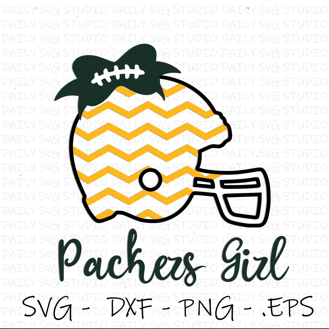 Download Football Helmet SVG Bow SVG Green Bay Packers svg | Etsy