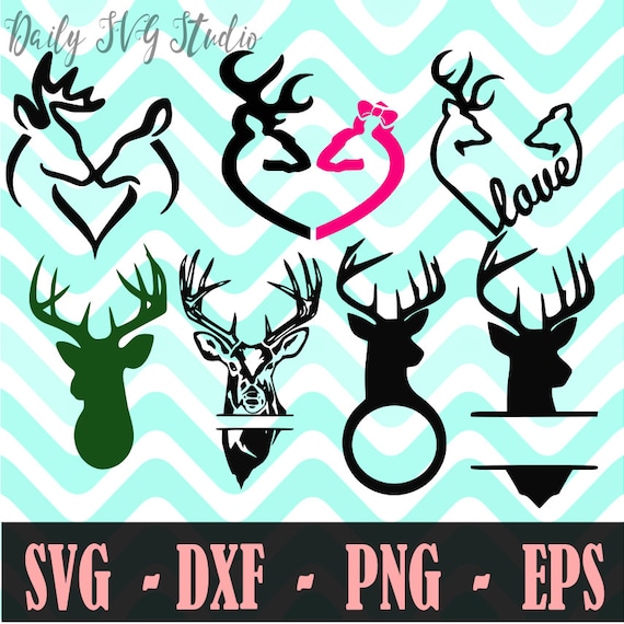 Download Deer Svg Bundle Deer Love SVG Country Cutfile Monogram | Etsy