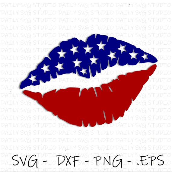Download Flag Lips SVG Distressed Lips SVG American Flag svg US ...