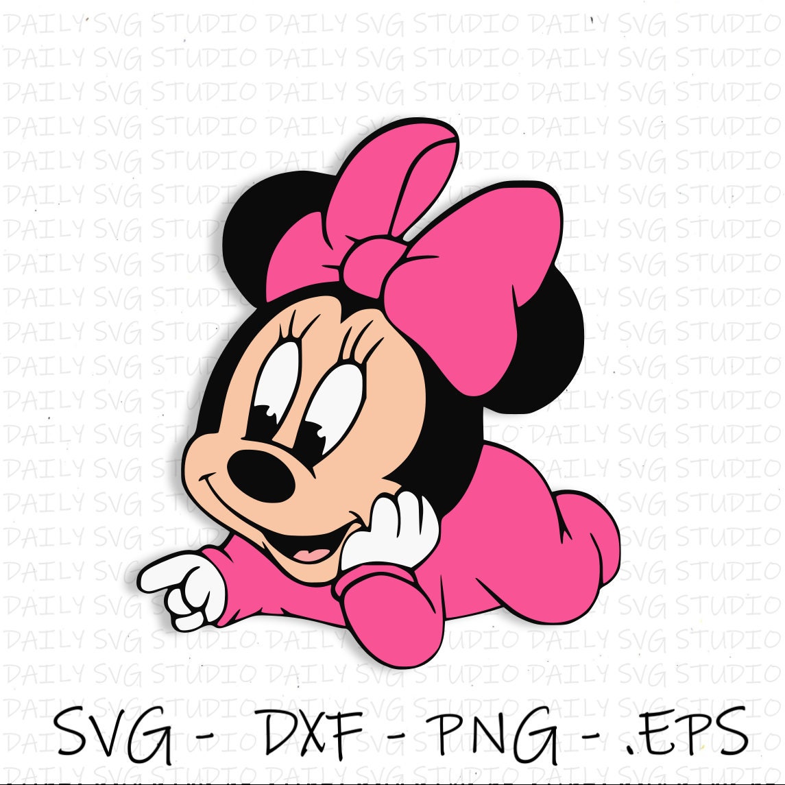 Download Baby Minnie Mouse Svg Minnie Mouse SVG Disney Cutfiles | Etsy